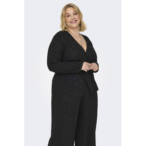 ONLY CARMAKOMA jumpsuit straight zwart afbeelding