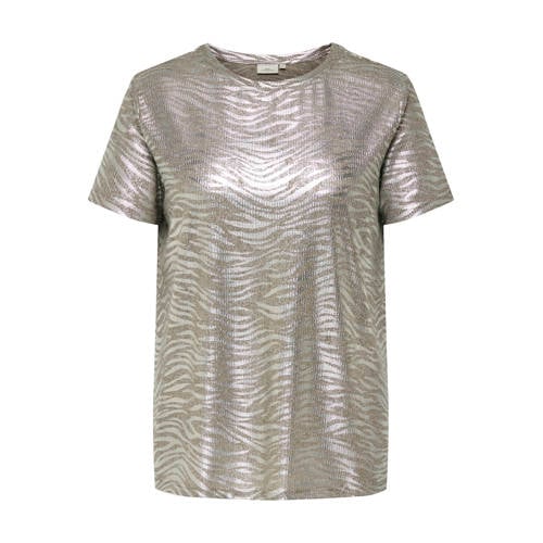 ONLY CARMAKOMA T-shirt zilver afbeelding