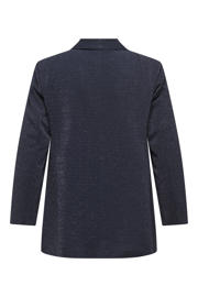 thumbnail: ONLY CARMAKOMA regular blazer donkerblauw met glitter