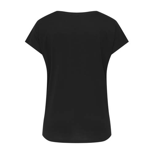 ONLY CARMAKOMA glitter top zwart afbeelding