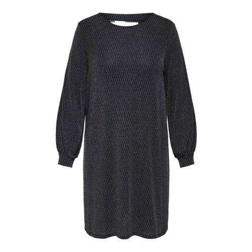 ONLY CARMAKOMA korte jurk met lurex zwart afbeelding