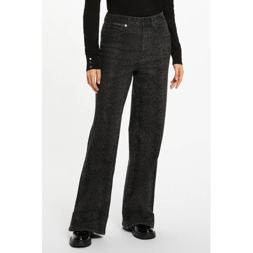 Morgan high waist wide leg jeans grijs afbeelding
