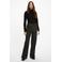Morgan high waist wide leg jeans grijs