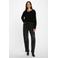 Morgan vest rib gebreid zwart