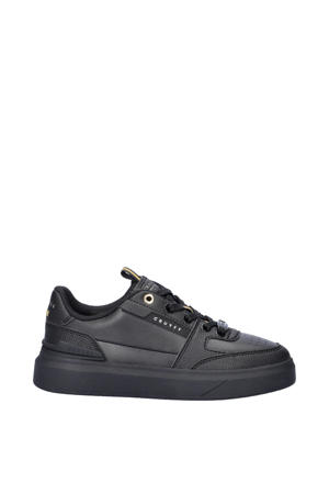 leren sneakers zwart