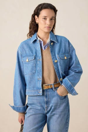 spijkerjas medium blue denim