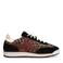 Manfield suède sneakers zwart/panter