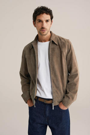 suede jasje bruin