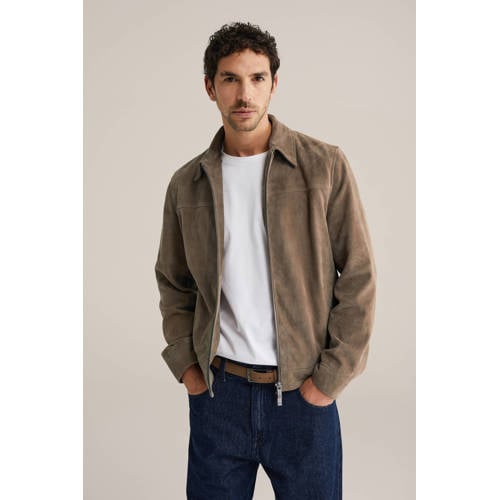 WE Fashion suede jasje bruin afbeelding