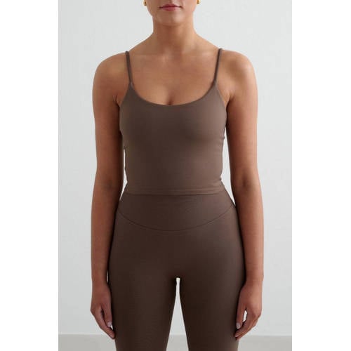 Aim'n sporttop Shape Seamless bruin afbeelding