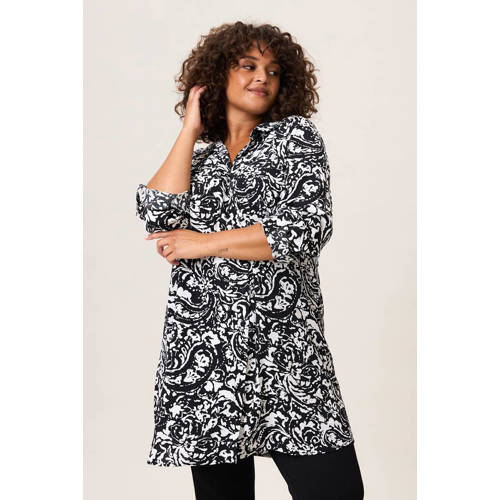 Miss Etam Plus blouse zwart afbeelding