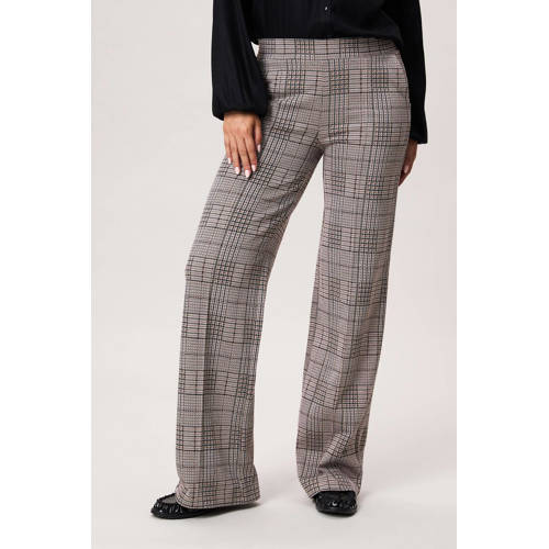 Miss Etam wide leg regular waist broek met lurex afbeelding