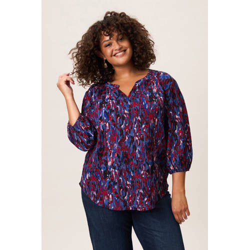 Miss Etam Plus blousetop rood afbeelding