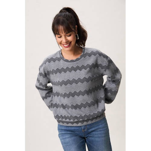 Miss Etam sweater grijs afbeelding