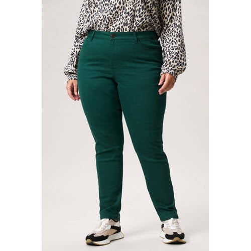 Miss Etam Plus skinny jeans groen afbeelding