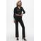 JDY flared high waist casual broek zwart
