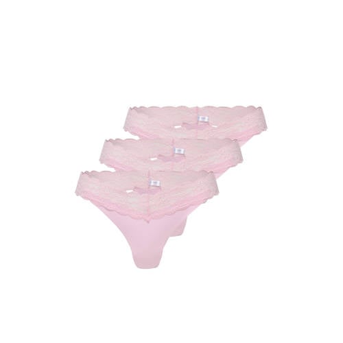 ONLY string ONLCHLOE (set van 3) roze afbeelding