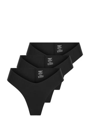 seamless brazilian ONLTRACY (set van 3) zwart