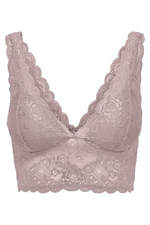 voorgevormde bralette ONLCHLOE mauve