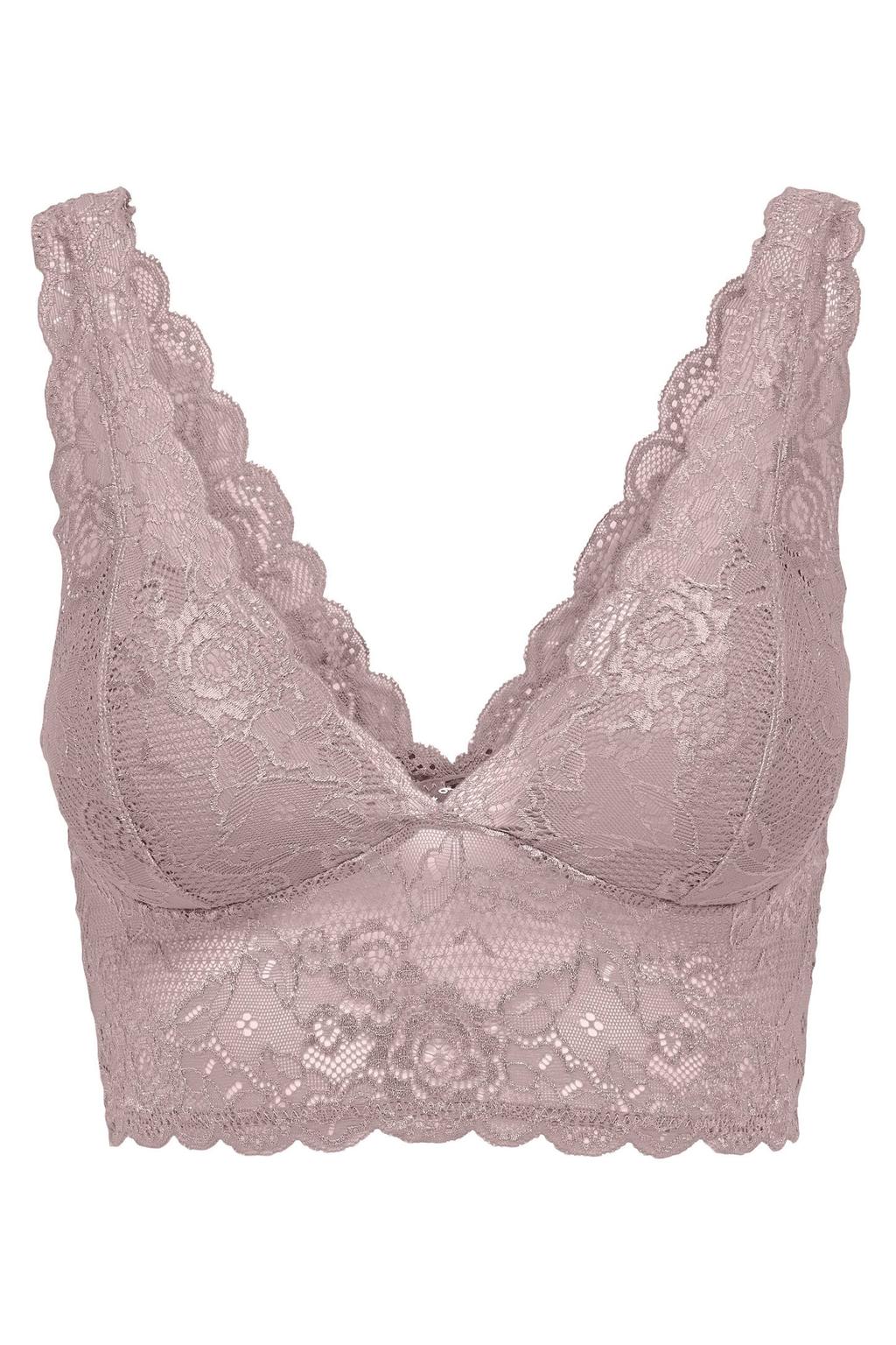 ONLY voorgevormde bralette ONLCHLOE mauve