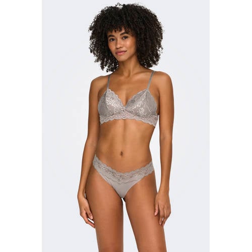 ONLY string ONLCHLOE (set van 3) grijs afbeelding