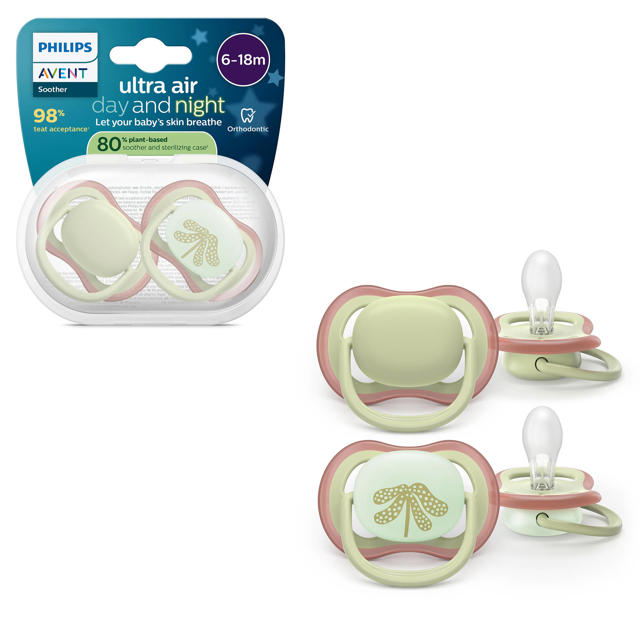 Philips Avent Ultra Air Fopspeen 6-18 maanden Jongen 2 stuks