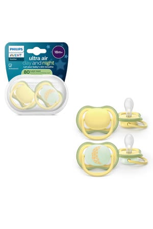 Ademend en lichtgewicht fopspeen (18mnd+) – 2 stuks - SCF349/52