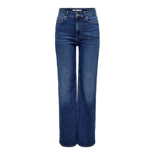 ONLY TALL high waist wide leg jeans dark blue denim afbeelding