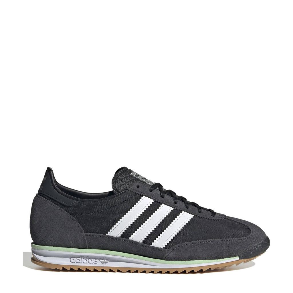 Zwart, wit en grijze dames adidas Originals SL 72 OG sneakers van nylon-suède/voering: mesh/voetbed: eva met veters