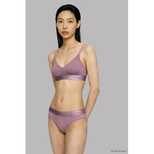 Calvin Klein voorgevormde bralette oudroze afbeelding