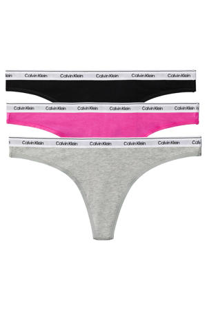 string (set van 3) roze/grijs/zwart