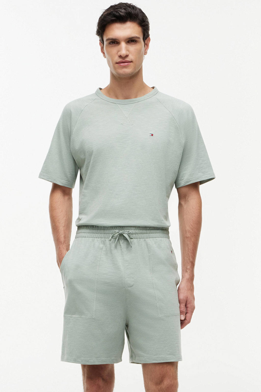Tommy Hilfiger pyjamashort mintgroen