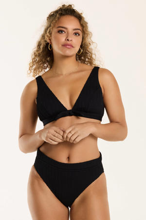voorgevormde triangel bikini Teddy zwart