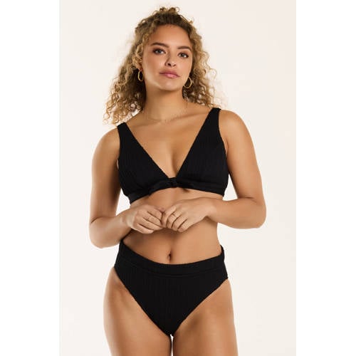 Shiwi The Sunshine Brand voorgevormde triangel bikini Teddy zwart afbeelding
