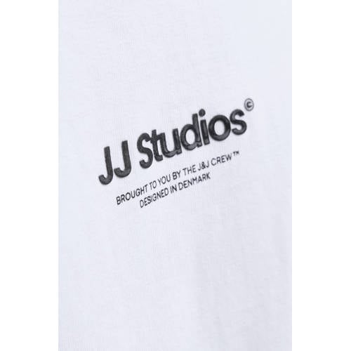 JACK & JONES ESSENTIALS longsleeve wit afbeelding