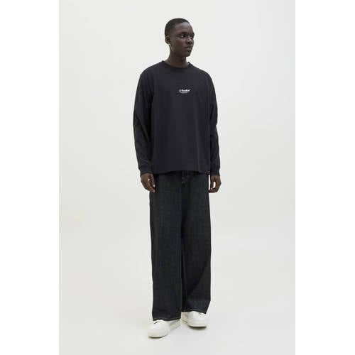 JACK & JONES ESSENTIALS longsleeve zwart afbeelding