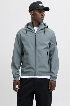 softshell jas grijsblauw