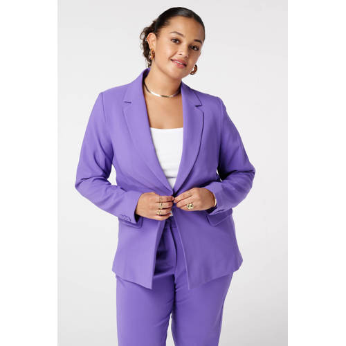 MS Mode regular blazer paars afbeelding