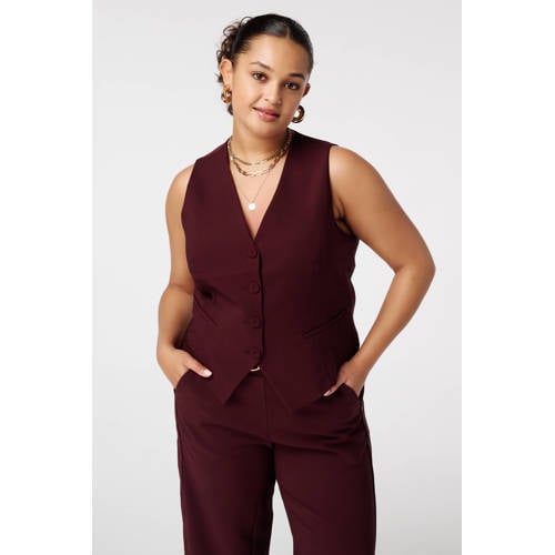 MS Mode gilet donkerrood afbeelding
