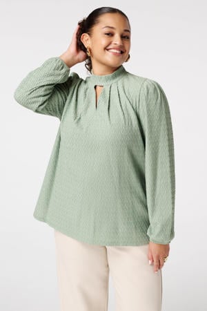 blousetop lichtgroen