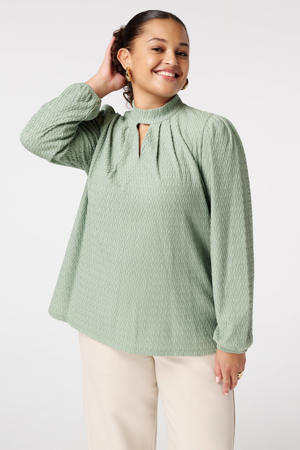 blousetop lichtgroen