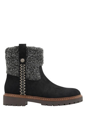 gevoerde enkelboots zwart