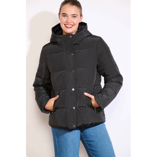 LOLALIZA gewatteerde jas quilted zwart afbeelding