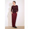 LOLALIZA mesh top donkerrood