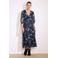 LOLALIZA midi jurk donkerblauw