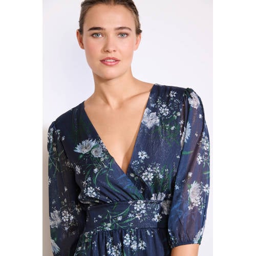 LOLALIZA midi jurk donkerblauw afbeelding