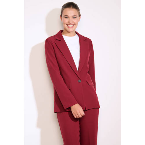 LOLALIZA regular blazer donkerrood afbeelding