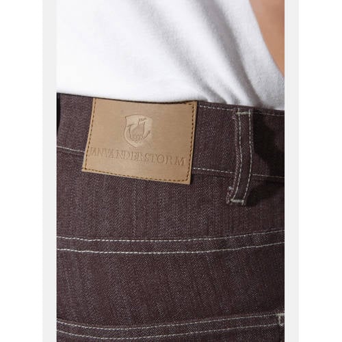 Jan Vanderstorm +FIT Collectie loose fit jeans HALGAARD Plus Size donkerrood afbeelding
