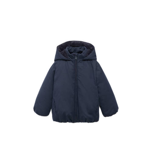 Mango Kids winterjas donkerblauw afbeelding