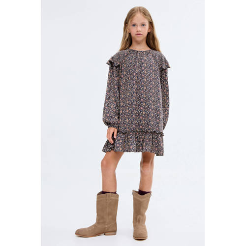 Mango Kids korte jurk donkerblauw afbeelding